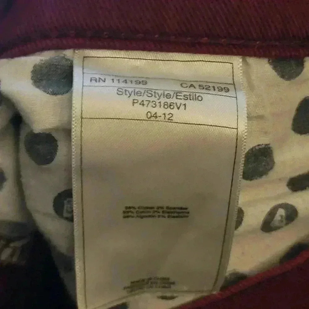 Red Roxy Denim Jeans - Picture 9 of 9
